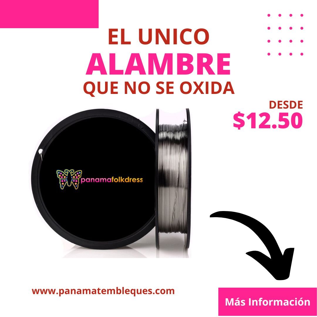Almbre de acero inoxidable para hacer tembleques