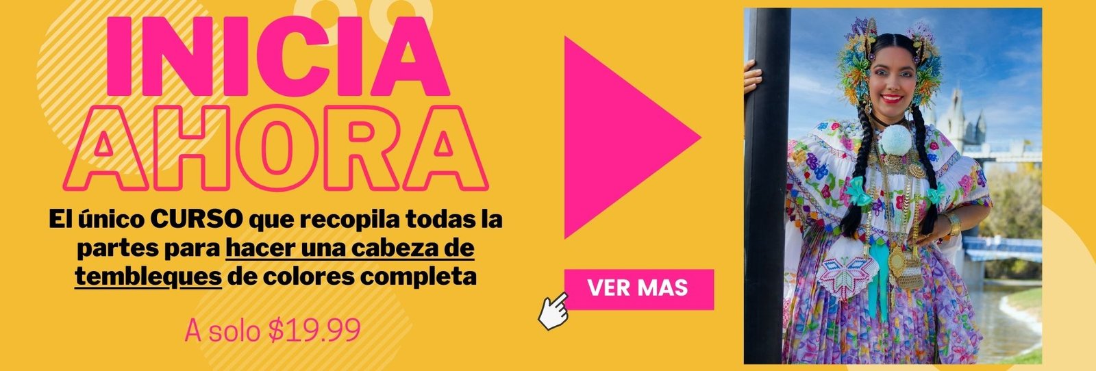 Curso para hacer una Cabeza de Tembleques de Colores